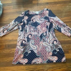 Charter club top with pockets size 2x